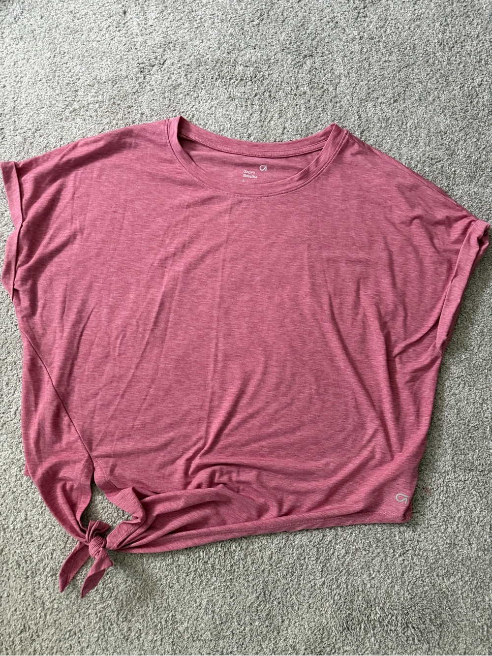 GapFit Pink Tie-Hem Women’s Tee